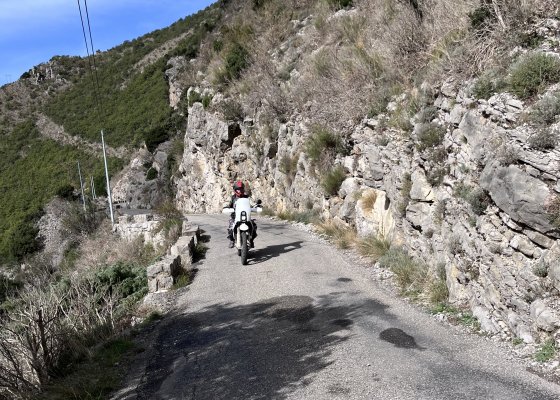 moto sur route