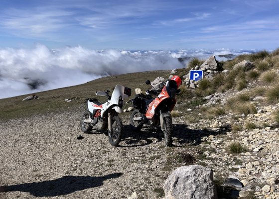motos en montagne