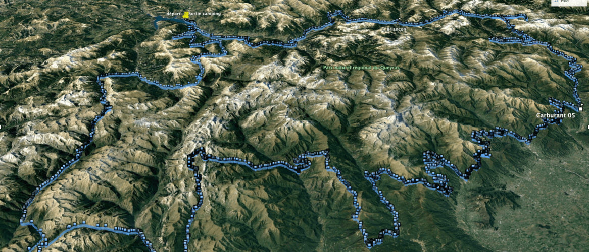 Trace tour du viso séjour moto off road